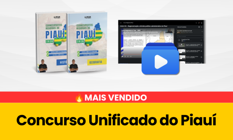 COMBO [CURSO + APOSTILAS] – Conhecimentos Regionais do Piauí – Concurso Unificado do Piauí