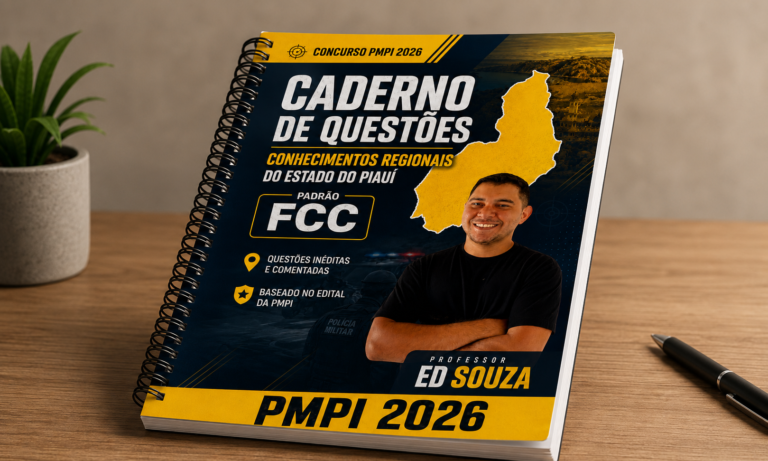 [PRÉ-VENDA] Caderno de Questões PMPI 2026 — Conhecimentos Regionais do Piauí